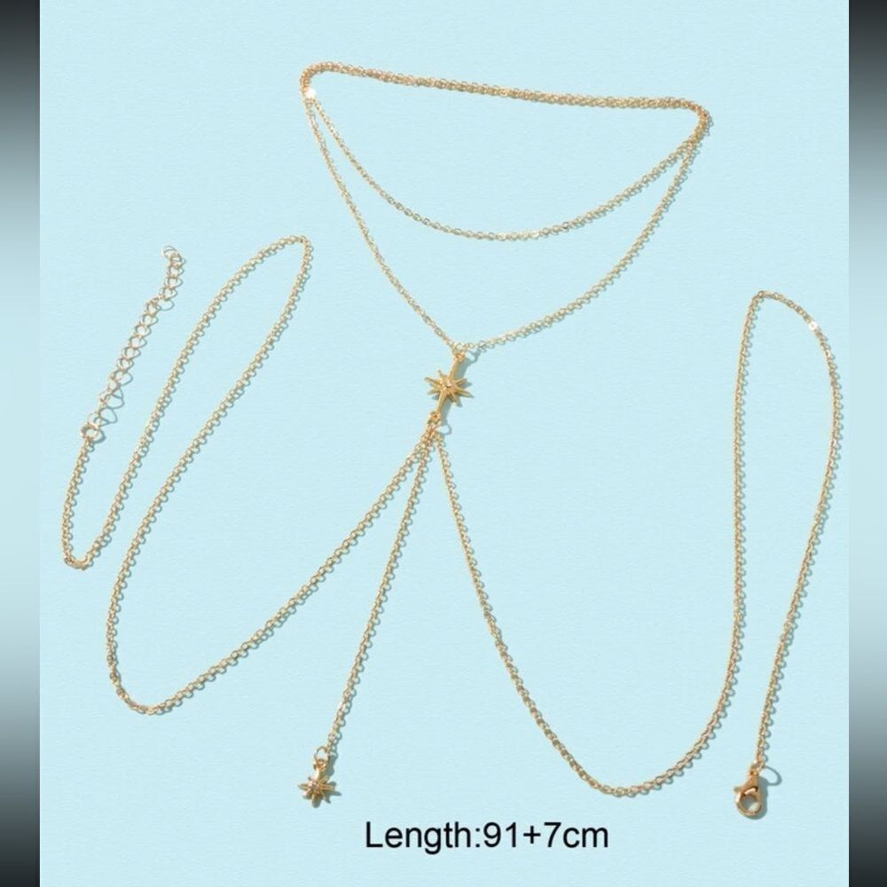 Rhinestone Decor Body Chain - Picture 3 of 9